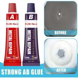 20G Metal Repair AB Glue Iron Stainless Steel Aluminium Alloy Glass Plastic Wood Ceramic Marble Quick Drying Structural Adhesive