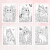 1pc, Cat Coloring Book, Teenagers Coloring Book, 30 Different Patterns, 100gsm Thick Paper, Stress Relief, Birthday Gift 4