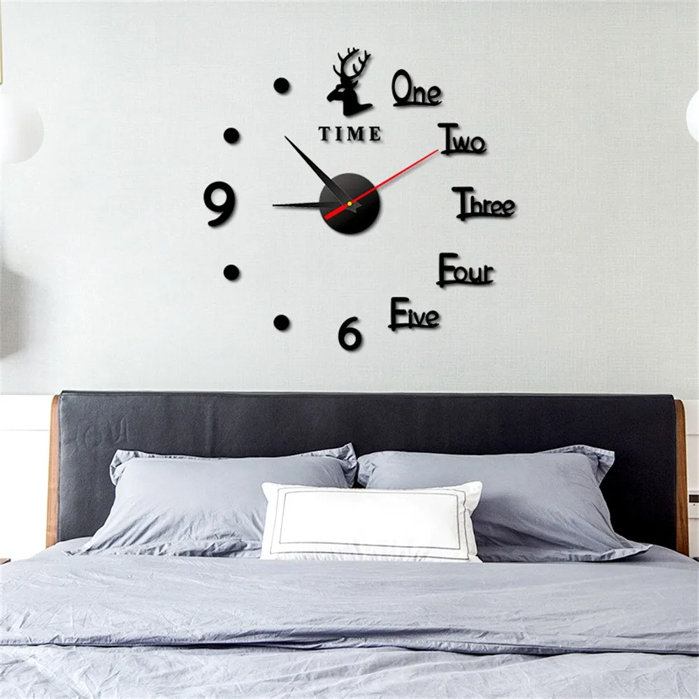 Luminous Wall Clock Large Watch Horloge Murale 3d Diy Acrylic Mirror Stickers Quartz Duvar Saat Klock Modern Mute Alarm Clock wall clock 3d wall clock 3d number wall clock