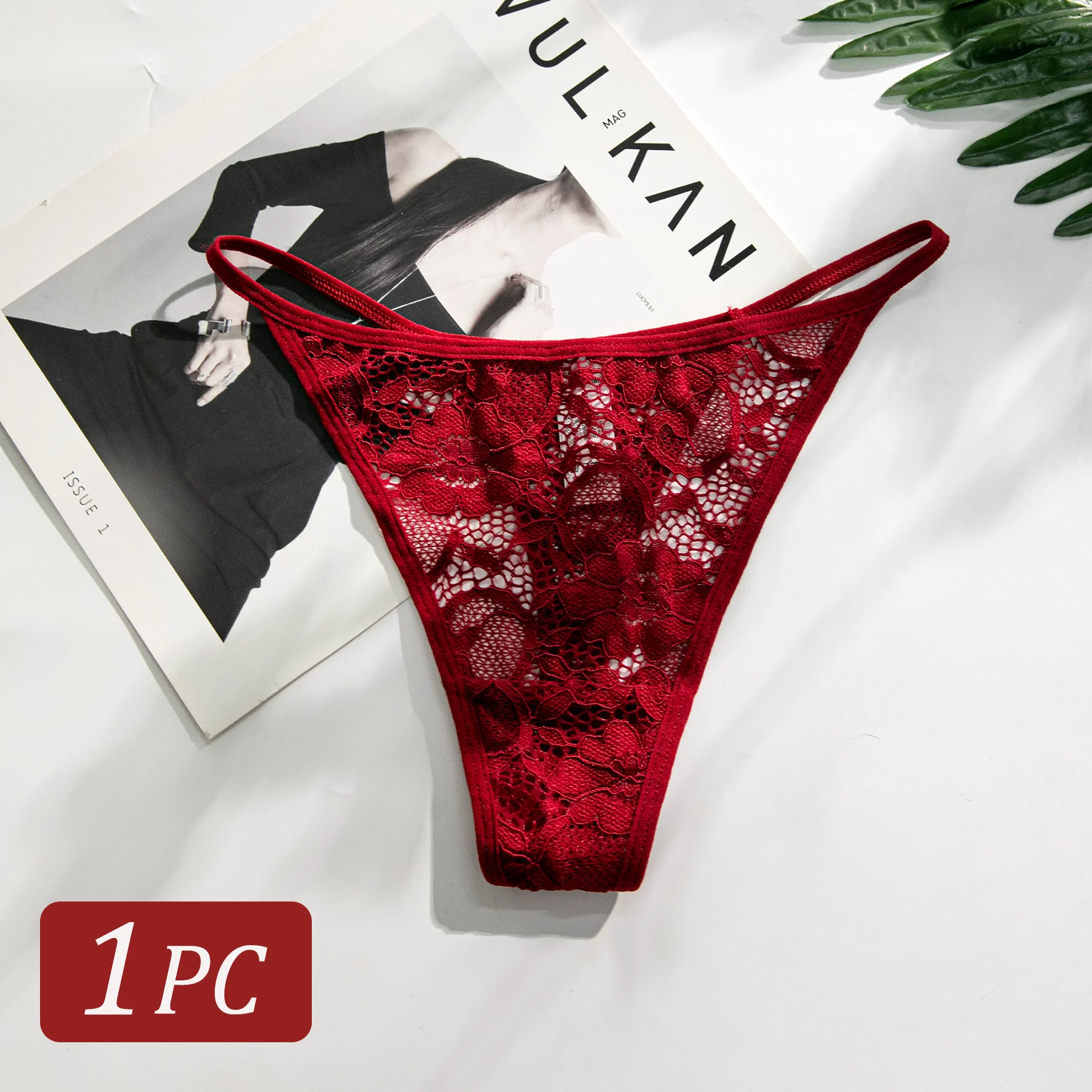 1PC Sexy Lace Semi-sheer Thong Ultra-thin Low Waist T-Back Underwear Women G-string Bikini Panties Lingerie Tanga Mujer XS-XL