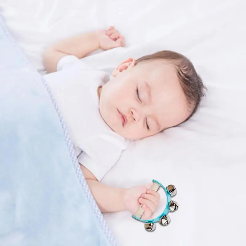 Baby Hand Jingle Bells Hand Sleigh Bells Handheld Musical Instrument Bell Toys Gifts For School Home Daycare Centre early education toys educational toys music toys musical instrument hand held bell musical bells