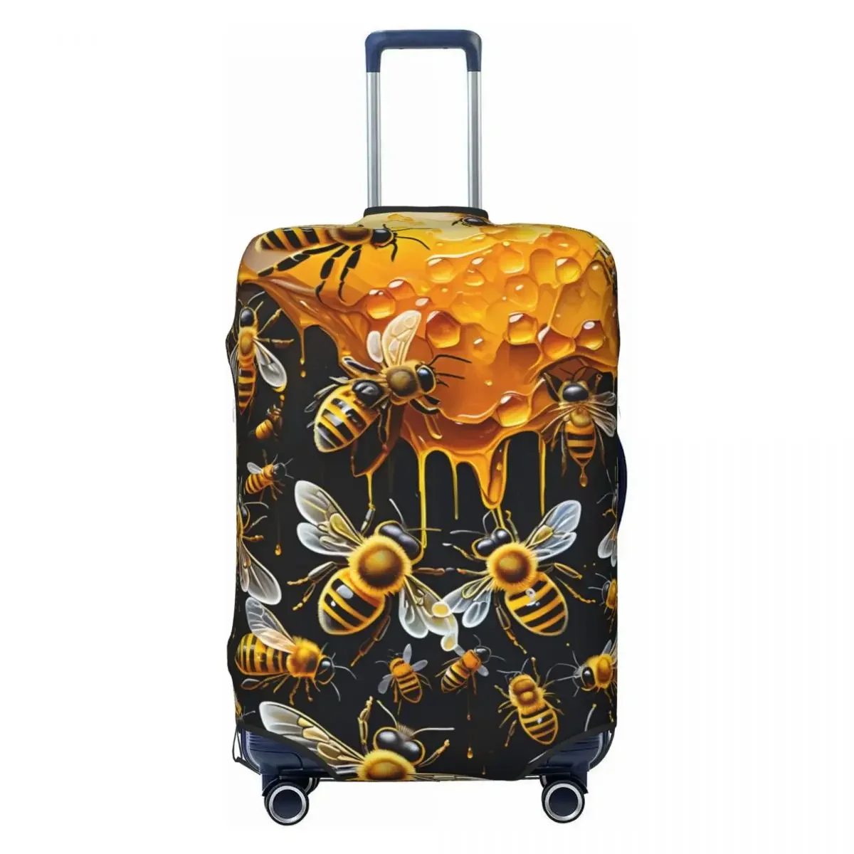 사용자 정의 꿀벌 수하물 커버 탄성 여행 가방 보호 커버 정장 18-32 인치