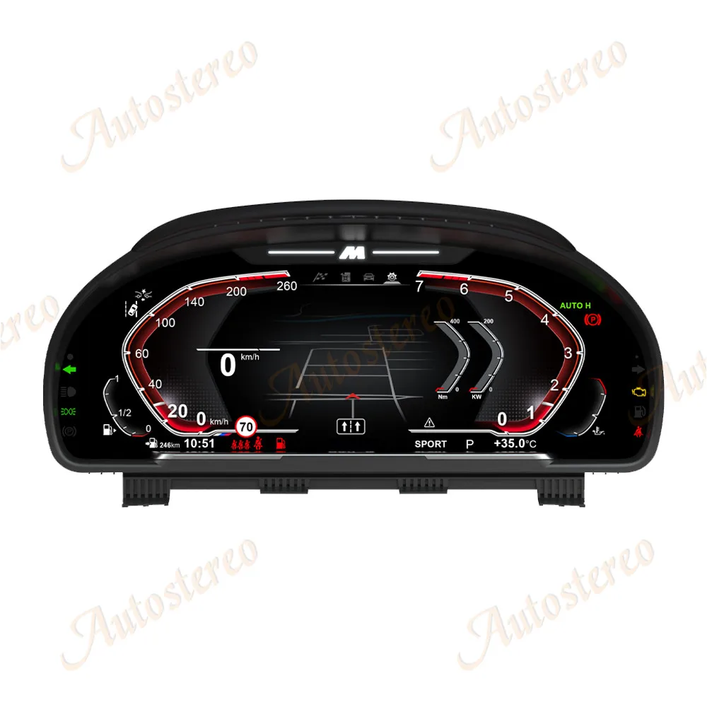M Sport Virtual Cockpit Digital Cluster Car Odometer Screen For BMW 5GT F07 5 F1