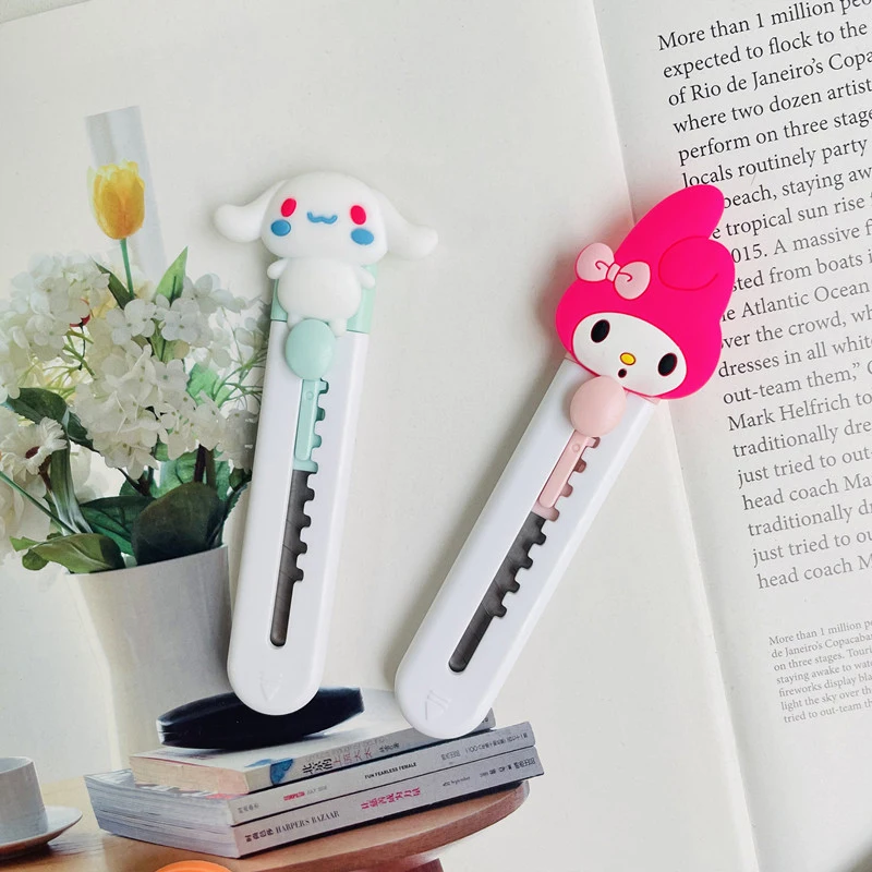 

Мультяшный Sanrio Kawaii художественный нож Канцелярские товары мультяшный милый бумажный резак мультяшный полезный инструмент