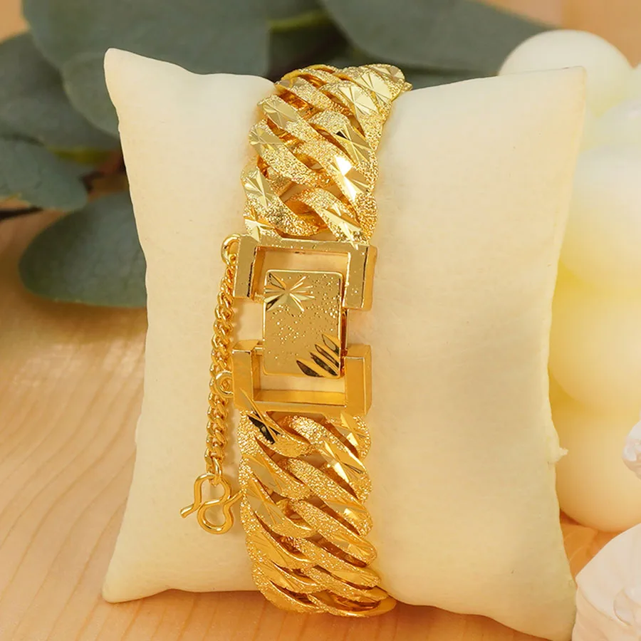 1 قطعة السيدات الموضة 24K مطلية بالذهب الهيب هوب س...