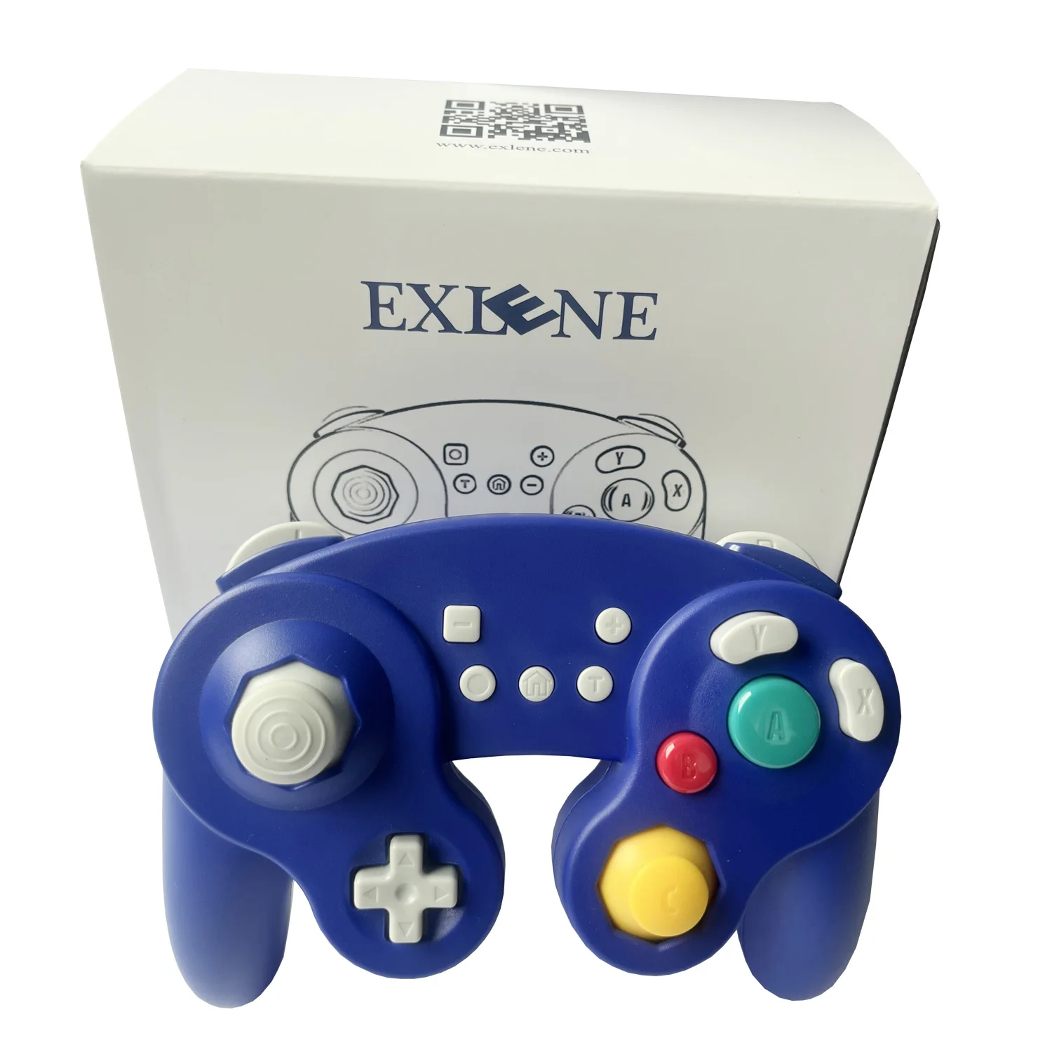 her Mikroprocessor udluftning Exlene Wireless USB C Gamecube Controller for Nintendo Switch/Lite,  rechargeable switch pro controller