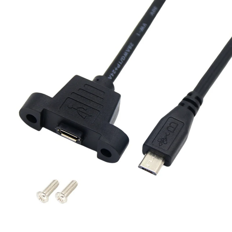 Cablecc Adattatore Micro USB 90 Gradi Sinistro E Destro – 2 Connettori Angolari Da 9mm Maschio-femmina – Prolunga Per Cavo