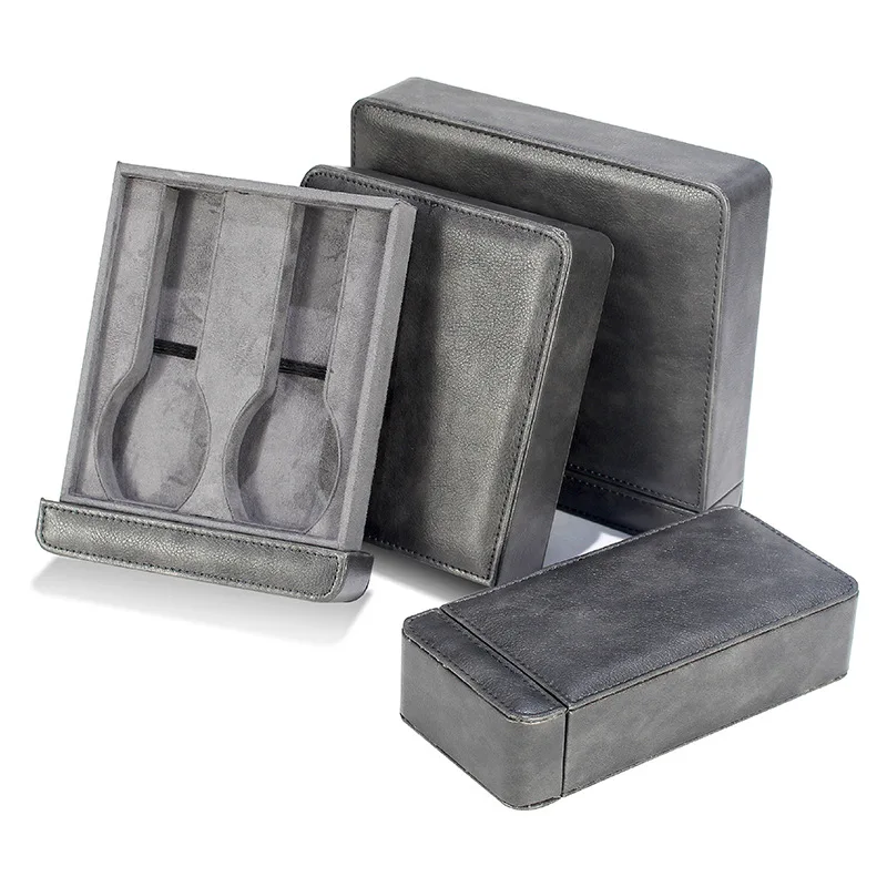 PU Leather Portable Watch Case Travel Storage Bag Watch Storage Bag Pullout Imitation Collision Personalized Gift Customize