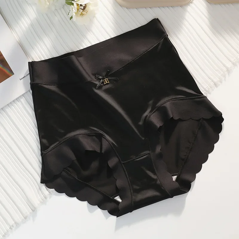 

Cotton Panties for Women, Sexy Lace Underpants, High Waist, Monochromatic Briefs, Female Fashion, Ice Lingerie, Plus Size,