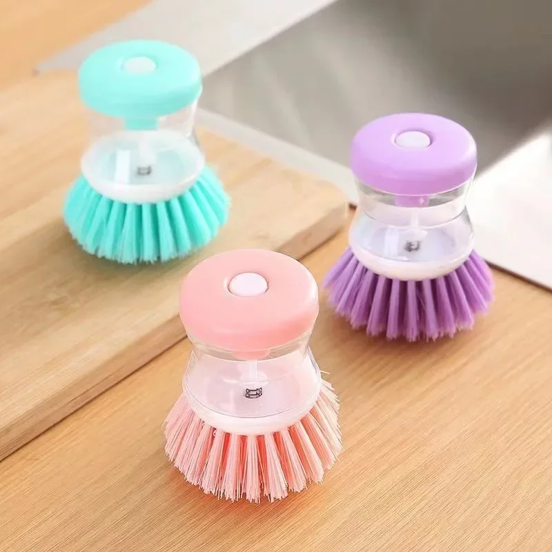 Kitchen Cleaning Brush With Dispenser