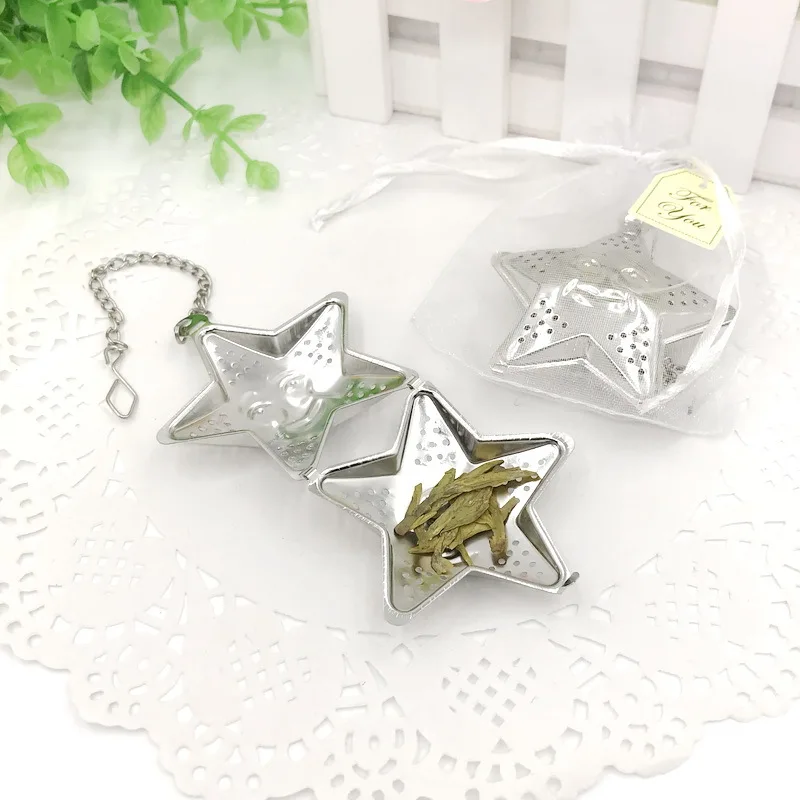 

New 304 Stainless Steel Smiling Starfish Tea Strainer Creative Party Gift Tea Strainer