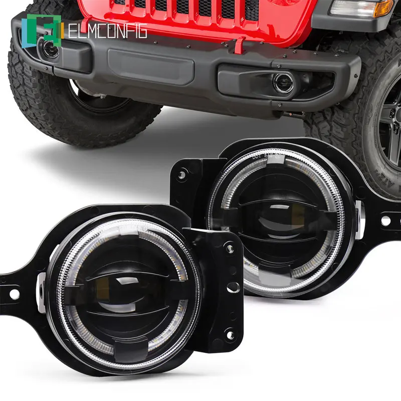 

LED Fog Lights Bumper Driving for Jeep Wrangler JL Gladiator JT 2018-21