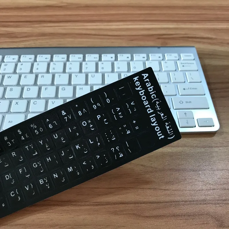 English Spanish Italian Korean French Keyboard Stickers Frosted Language Keyboard Sticker for Laptop Desktop PC Standard Letter