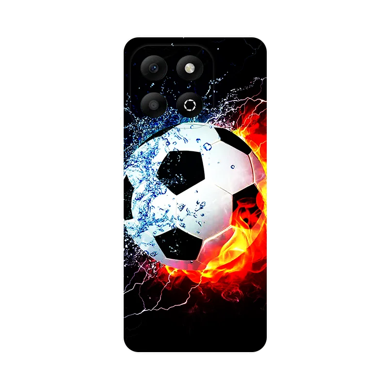 Football Soft Silicone Back Case for Honor X6b - Durable and Stylish Phone Cover