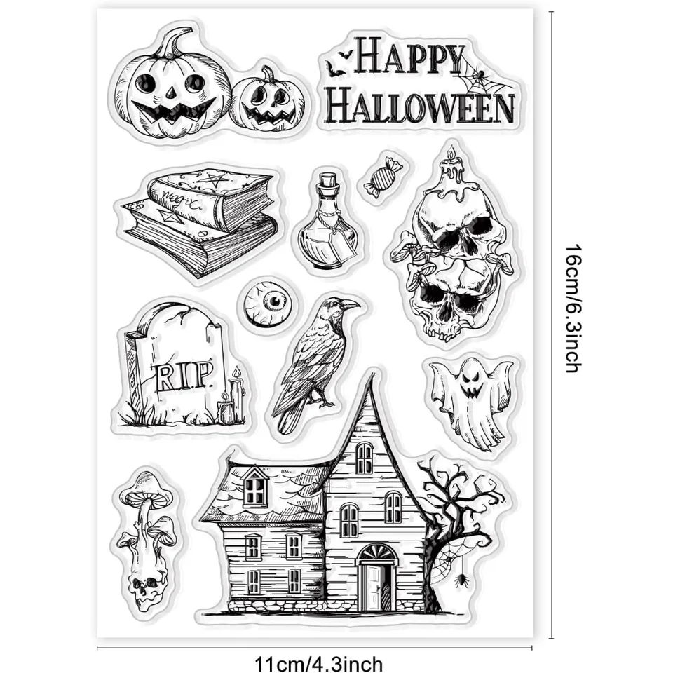 5 fustelle in metallo a forma di zucca spaventosa, per Halloween, fantasma, zucca, bambole, stencil, fai da te, album di ritagli, decorazioni in rilievo, biglietti