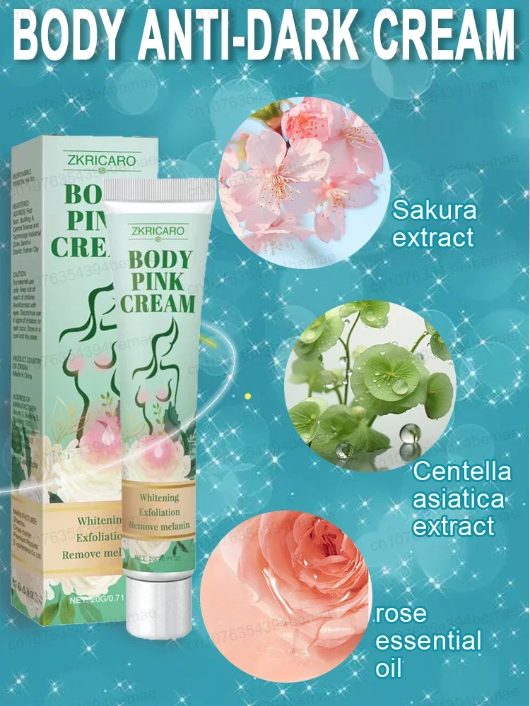 Whitening Cream Private Parts Underarm Bleaching Serum Whiten Butt Knee Brighten Inner Thigh Intimate Parts Dark Remove Melanin