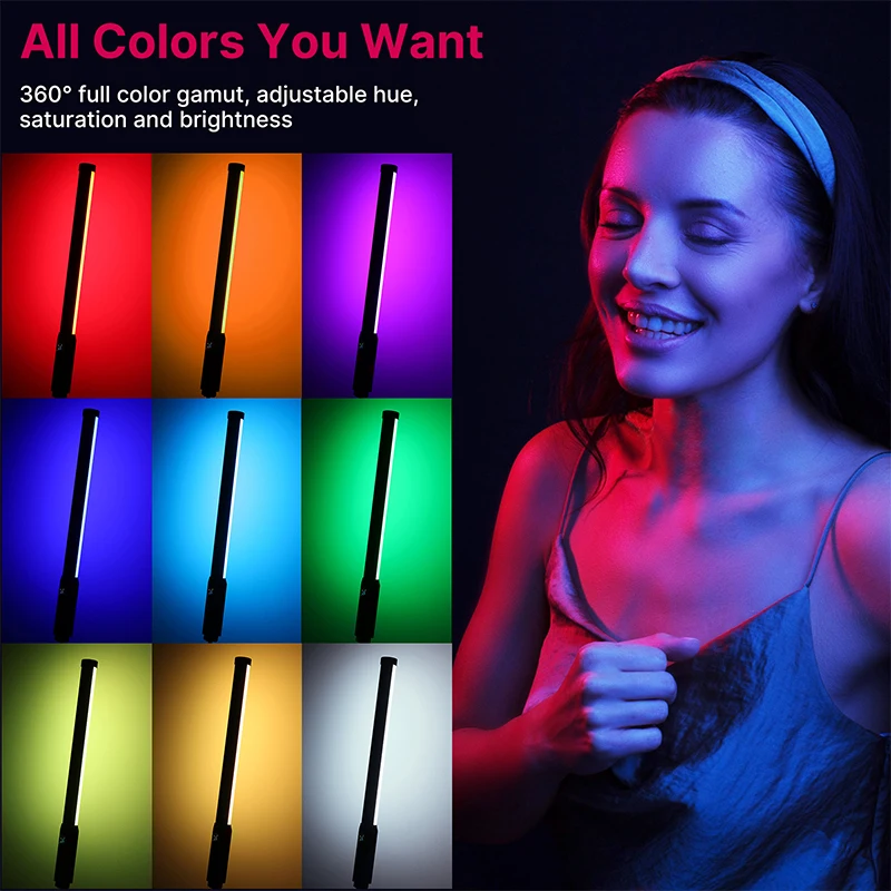 Ulanzi Handheld Rgb Luz Colorida Stick Varinha de Luz Led Cri 95 Mais 2500k-9000k Lâmpada de Estúdio de Fotografia Vl119 19.68 - Image 2