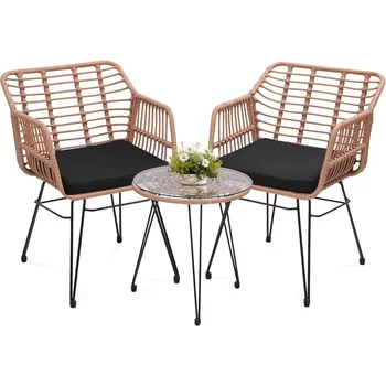 3 Piece Wicker Patio Furniture Set 1