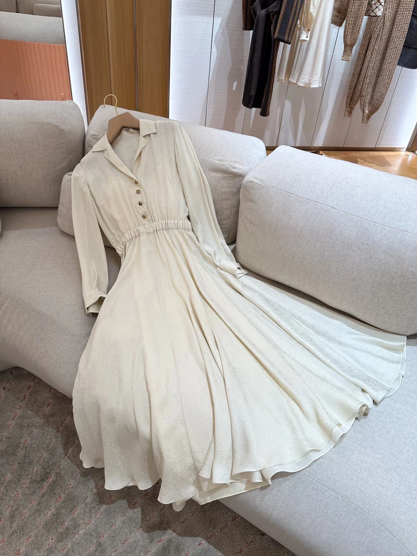 Women's Two-Piece Silk Dress With Silk Camisole Lining