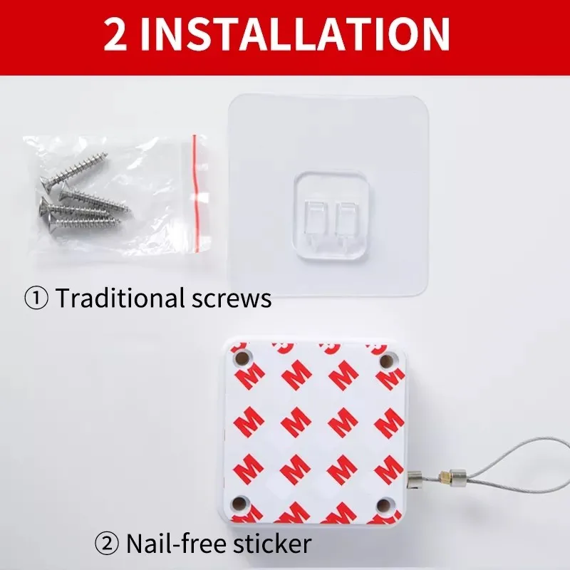 Punch-free Automatic Door Closer For All Doors Hardware 500g-1000g Tension Automatic Sensor Door Closer Furniture Hardware
