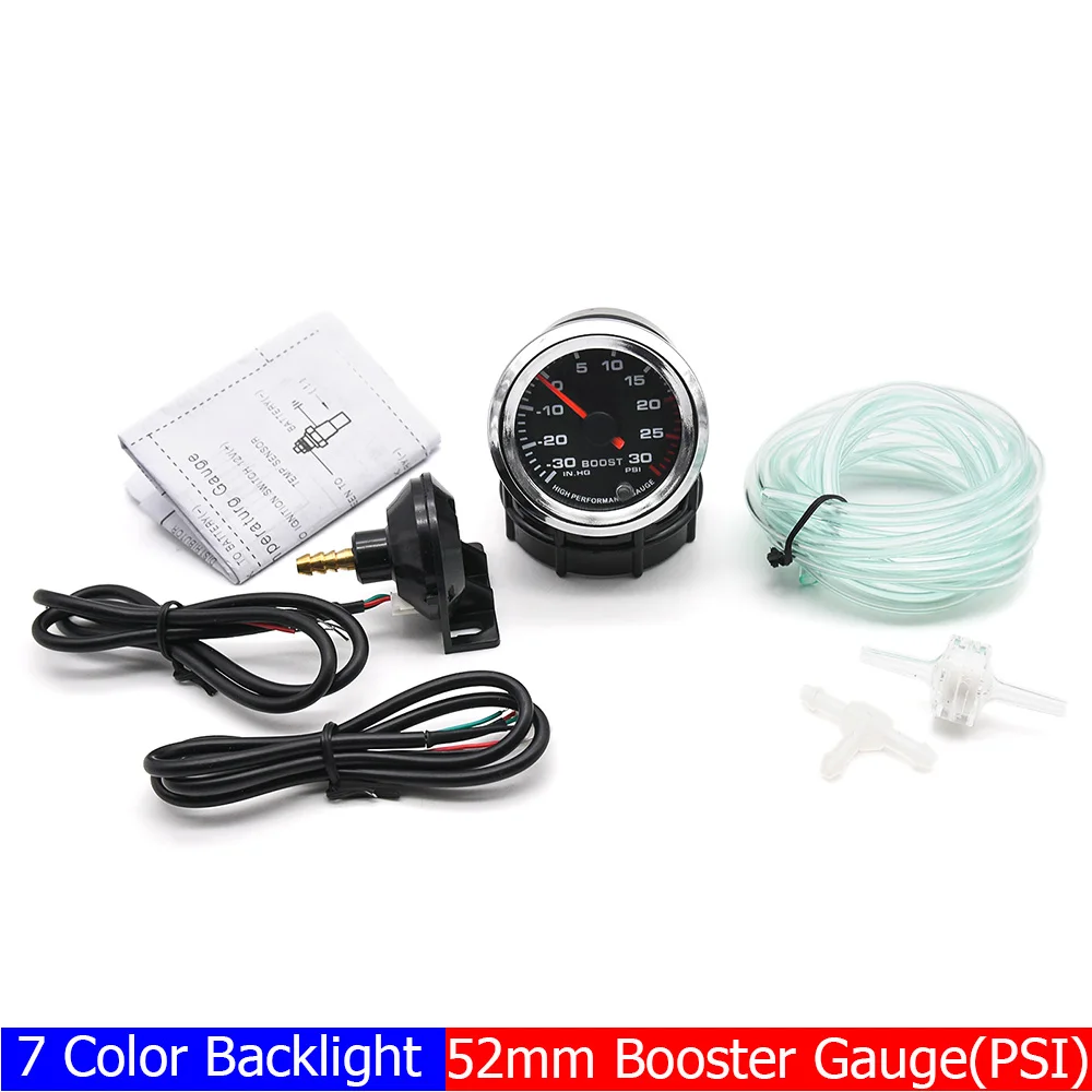 2" 52mm Boost Gauge Holder Psi Turbo Booster Meter Car 7 Color Led For