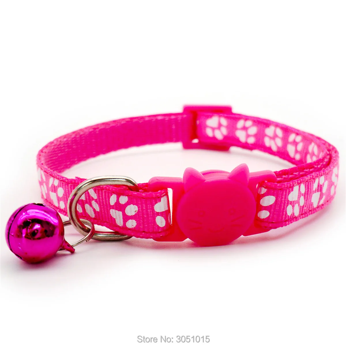 Lot 12 Wholesale Cat Kitten Collars With Paw Dog Collar Small Puppy Cat Collars with Bell and Cat face 4