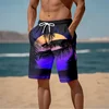 Summer New Harajuku 3D Cocoanut Trees Printing Beach Shorts Palm Tree Graphic Board Shorts For Men Hawaiian Cool Swimming Trunks 5