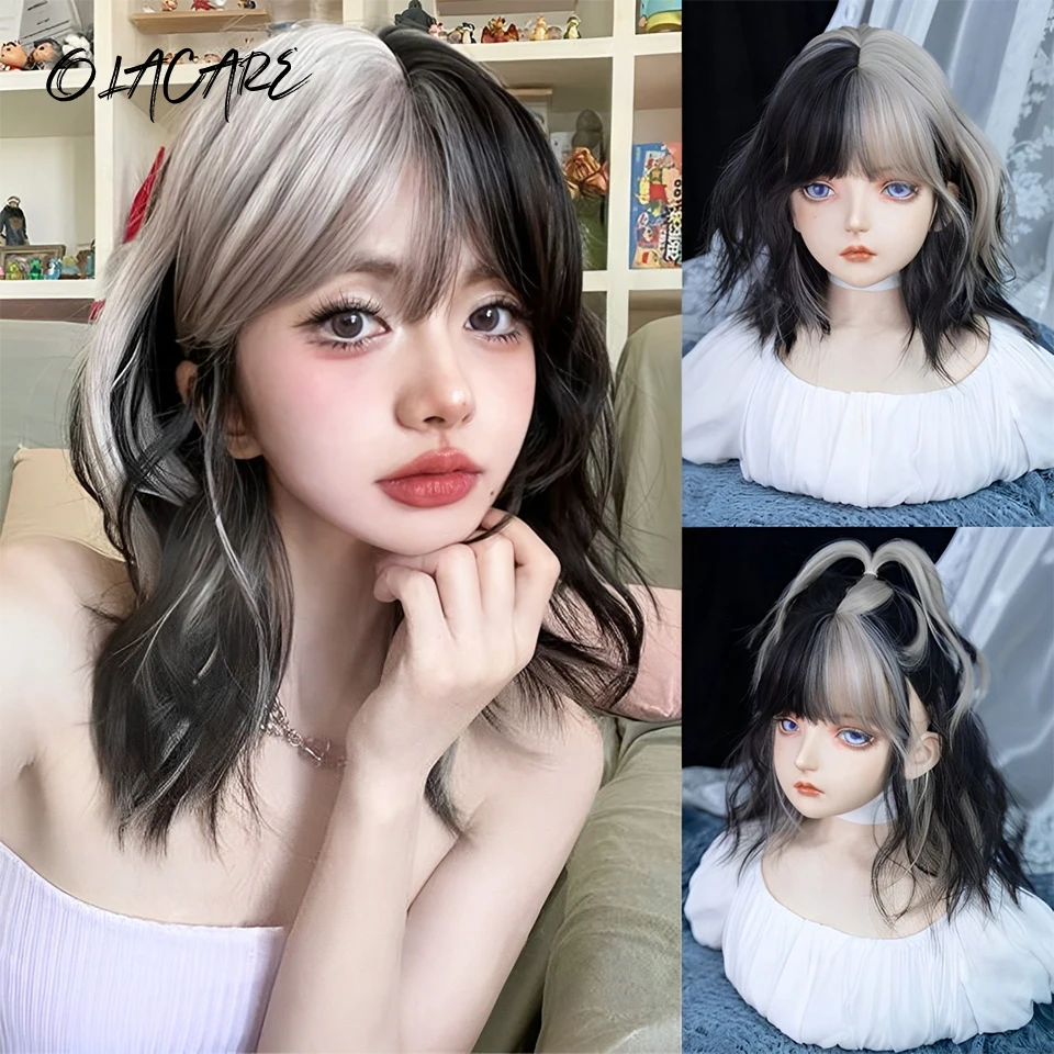 Black Synthetic Curly Hair Wig for Women