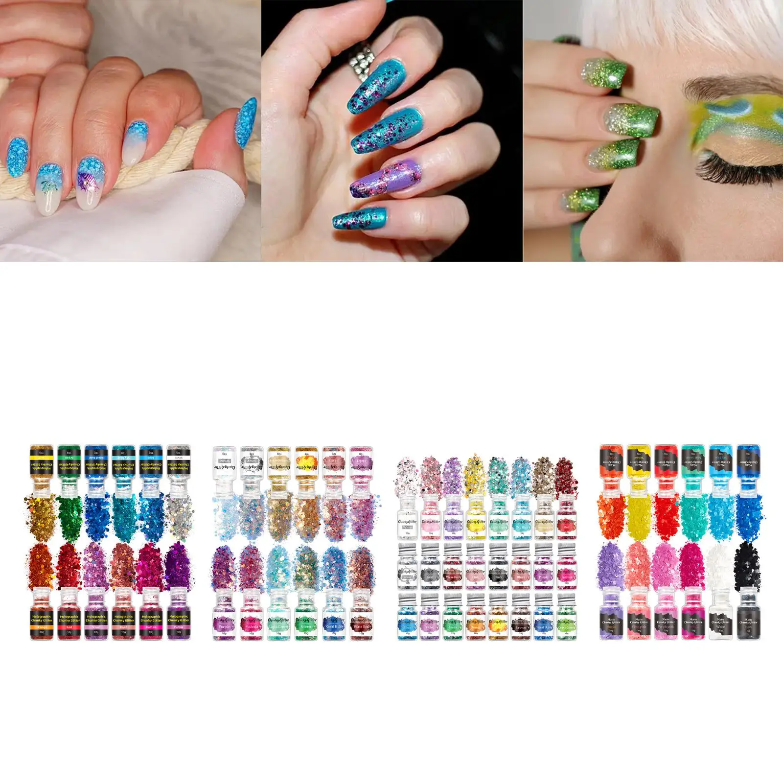 여아용 네일 아트 호일 색종이 반짝이 스팽글, 뷰티 살롱