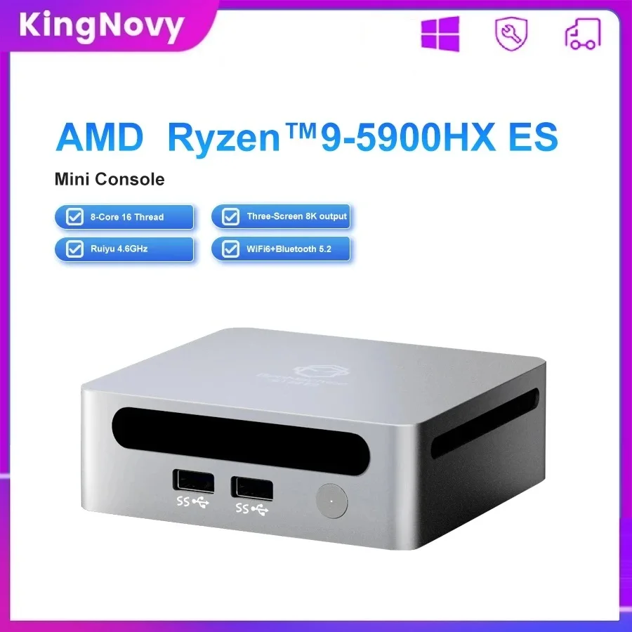 Kingnovy-Gamer-AMD-Mini-PC-Ryzen-9-5900HX-ES-Windows-11-Pro-MiniPC ...