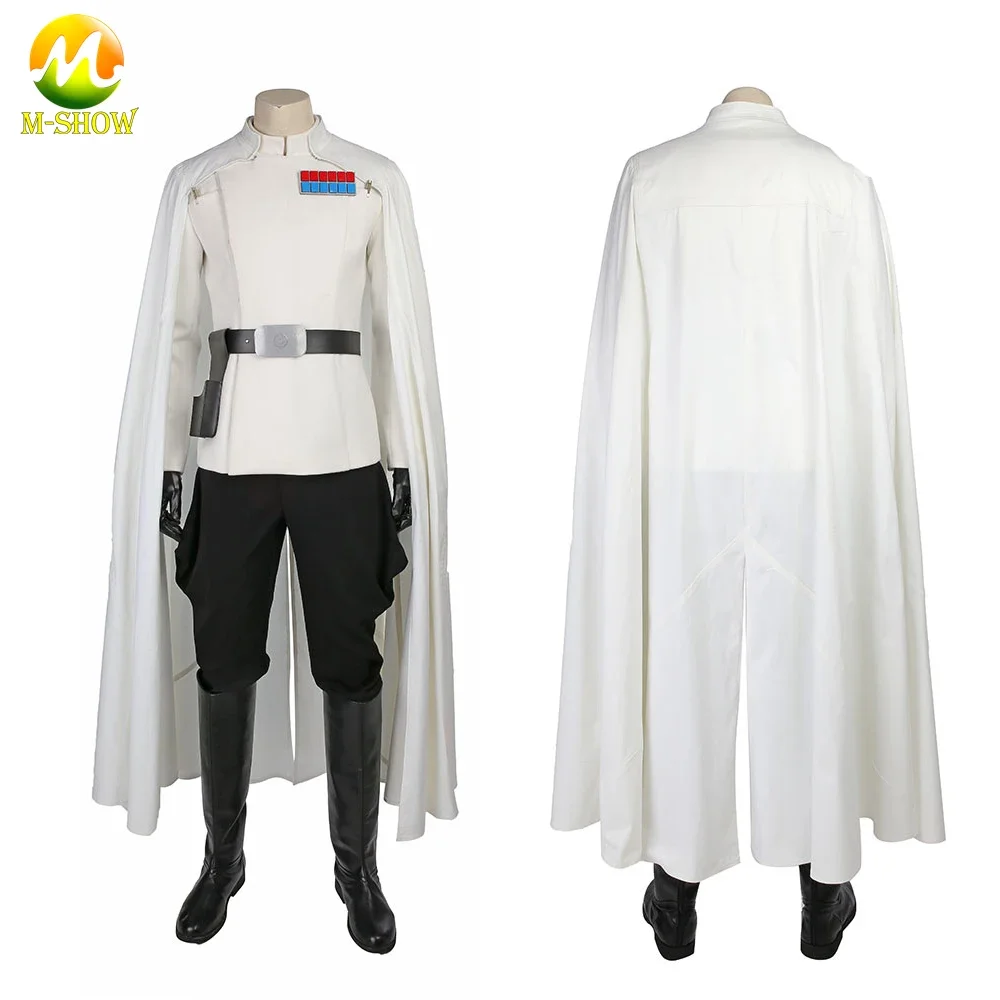 

Superhero Orson Krennic Cosplay Costume Rogue One White Uniform Imperial Officer Battle Suit Halloween Outfit for Men