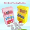 NEW Mini Vending Machine Children Coin-Operated Beverage Machine Self-Service Insert Coins Candy Selling Machine Funny Toys 1