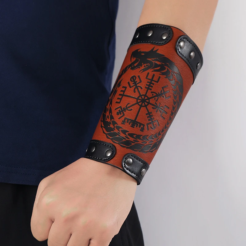 Bangle Bracelet Leather Bracelets Leather Bracelet Odin Symbol