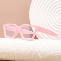 Nouveau Transparent ordinateur lunettes cadre femmes hommes Anti lumière bleue lunettes carrées blocage lunettes optique Spectacle lunettes ﻿ 4