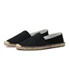 2024 Spring summer Men Canvas Shoes Breathable Men Casual Shoes For Man Slip-On Cheap Hemp Shoes Men Footwear Flats 5