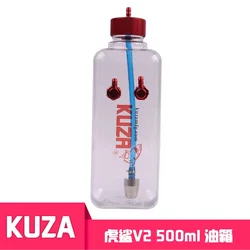 Transparent Gasoline Oil Tank with CNC Aluminum Nozzle for RC Airplanes, 260 - 1500ml Capacity (500ml)