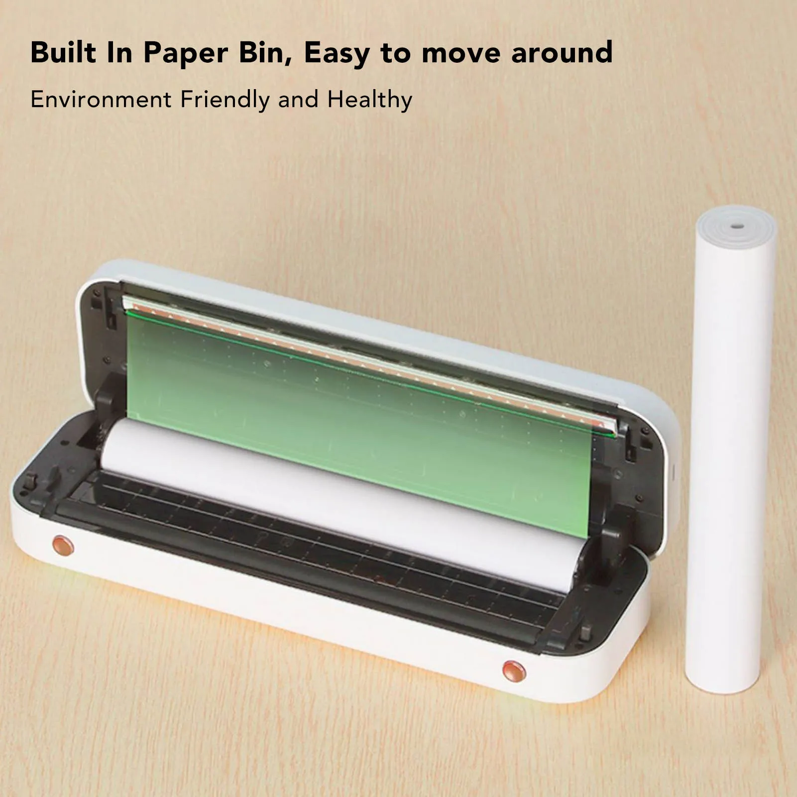 2 Roll Thermal Paper Roll A4 Thermal Printer Paper Refill Print Paper for Sketches Invoices