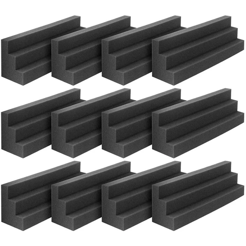 

Hot AD-36Pcs Acoustic Panels Bass Trap Corner Studio Foam Sound Insulation Pad Wall Panel Corner Block For Studio Or Theater