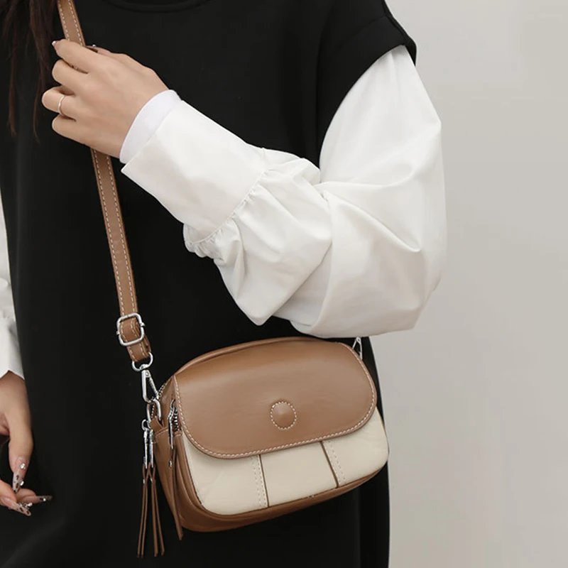 Fashion PU Leather Crossbody Handbag for Women Simple Flap Messenger Bag Versatile Women's Handbags Sac a Main Femme