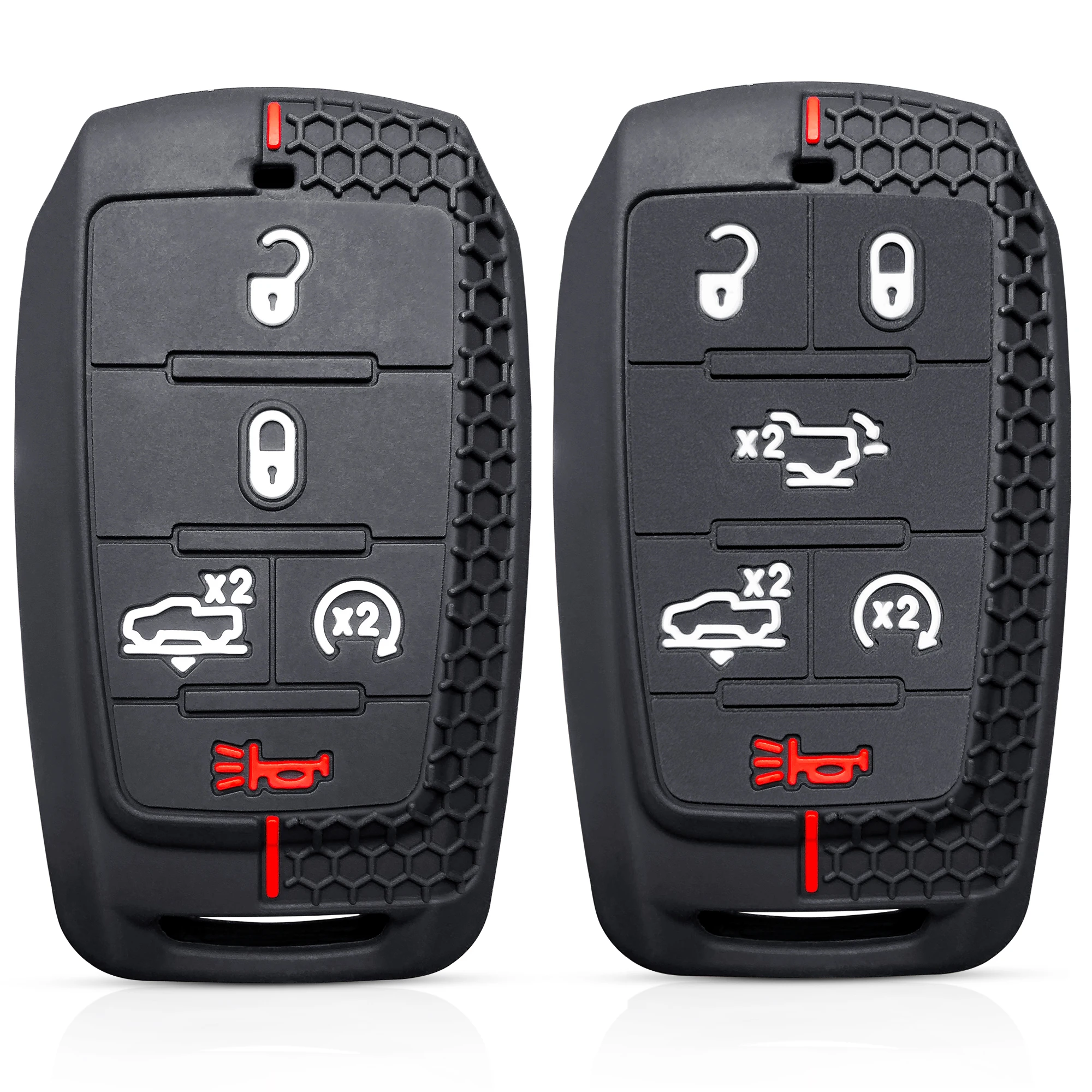Silicone Key Holder Cover for Dodge RAM Truck Remote Key Fob