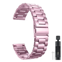 Premium Metal Strap with Protective TPU Case for Redmi Watch 3 Active (Pink)
