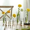6.5x6/8/10/15/18cm Glass Flower Vase For Wedding Centerpieces Cylinder Vase Hurricane Glass Candle Holders For Tealight Party 2