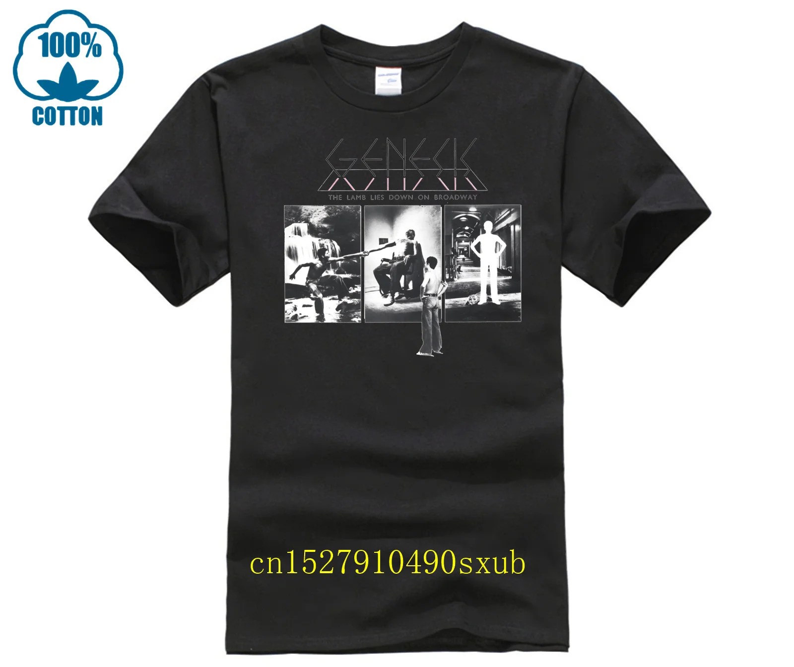 Genesis Lamb Lies Down On Broadway T Shirt S M L Xl 2Xl New Official T Shirt Man Fashion Round Collar T Shirt Top Tee