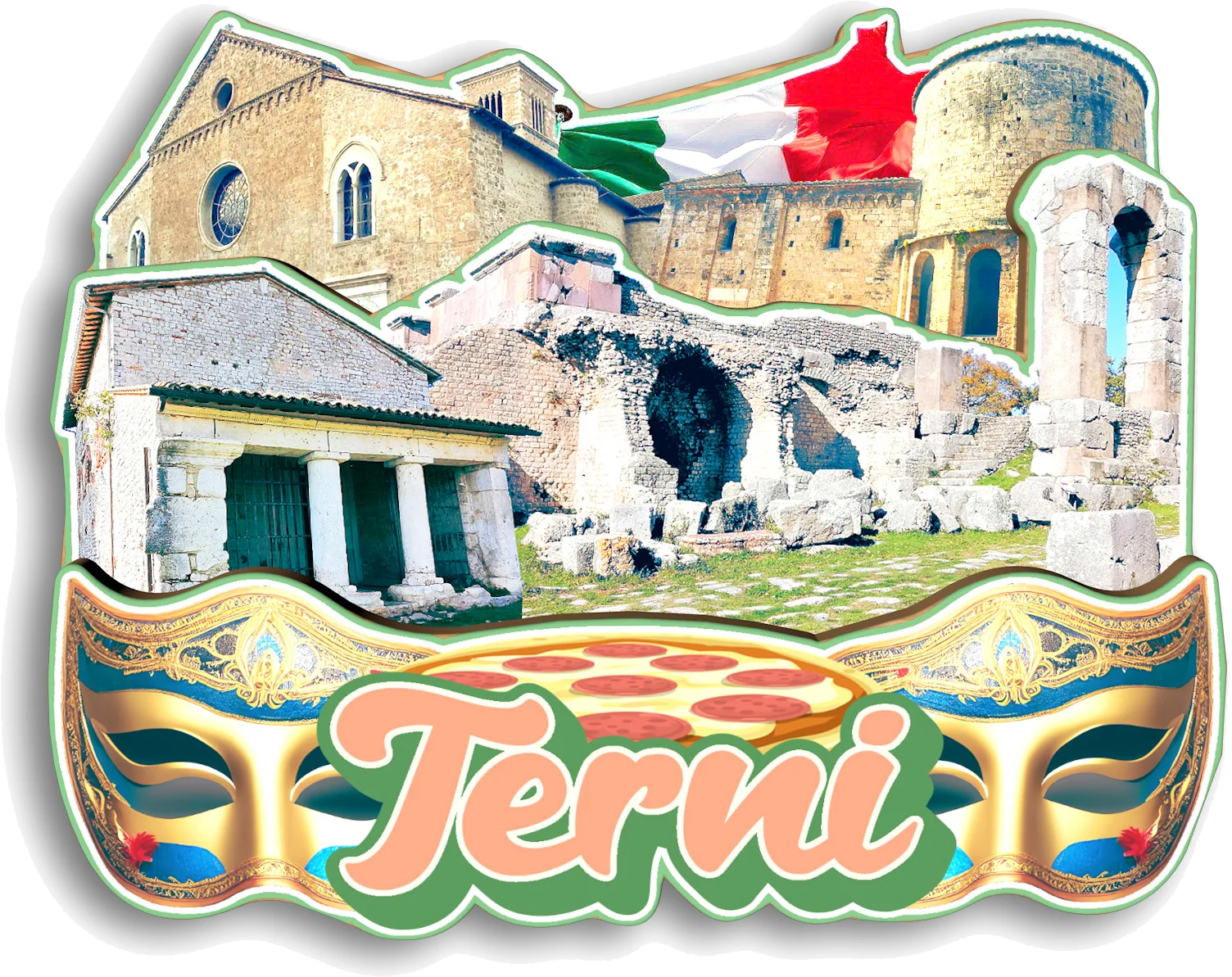 Marsala San Remo San Vito Gimignano Viterbo Noto Terni Positano Modica Italy Fridge Magnet Travel Souvenir Gift