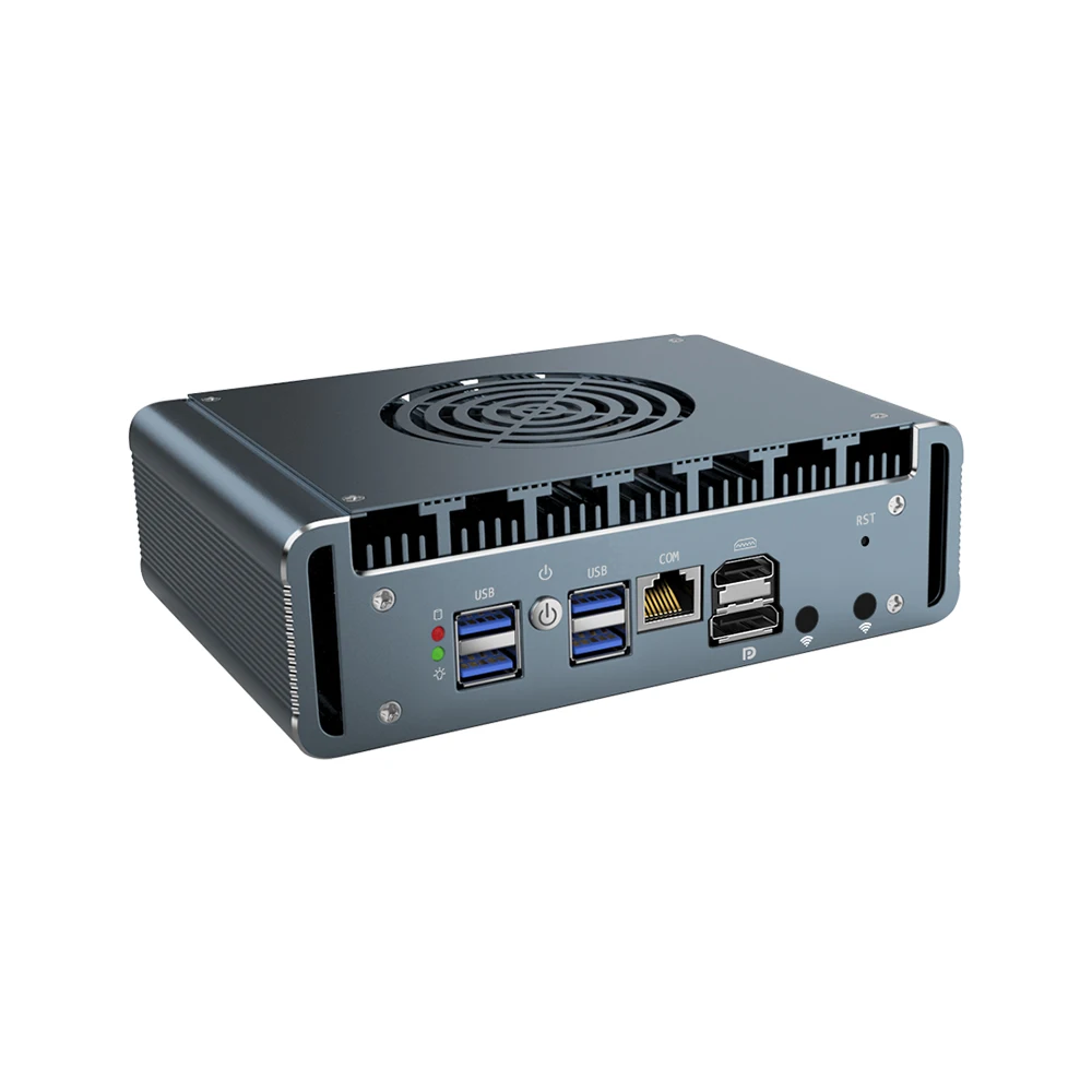 6*2.5G intel i226-V 12th Gen i7 1265U Fan Mini PC i5 1245U 2*DDR5 NVMe Proxmox pfSense Computer Firewall Soft  Router i3 1215U 3