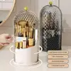 Rotating Toothbrush Holder 360-degree Rotating Toothbrush Makeup Brush Holder with Dustproof Cover Cosmetic Storage for Bathroom 1