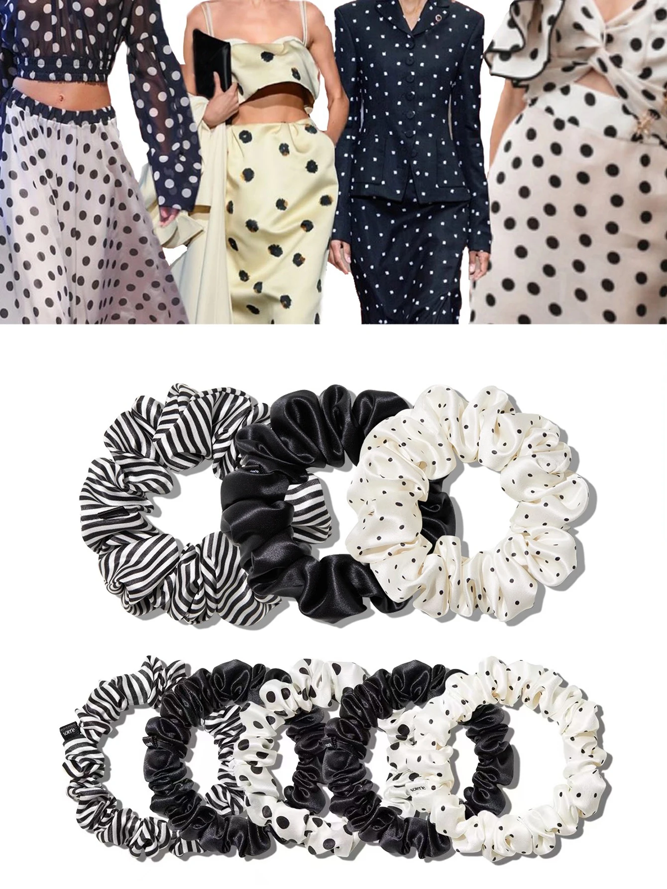 Premium 100% Silk Hair Scrunchies - Luxurious Hair Ties