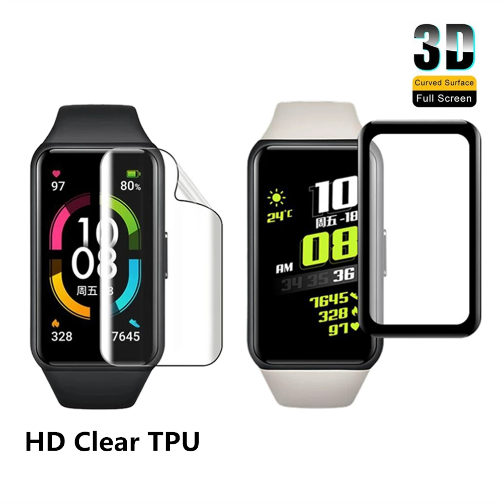2 Pellicole Protettive Per Schermo HUAWEI Band 7 – PMMA – Trasparente HD – Anti-impronta E Anti-graffio - 4
