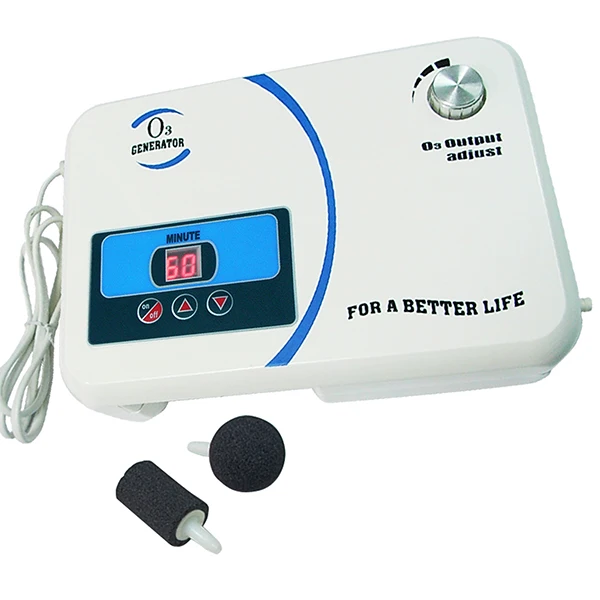 

Ozone O3 Generator w/ Built-in Air Pump Timer, Ozone Output 500mg/hr with Timer for Water Purification, Food Sterilization