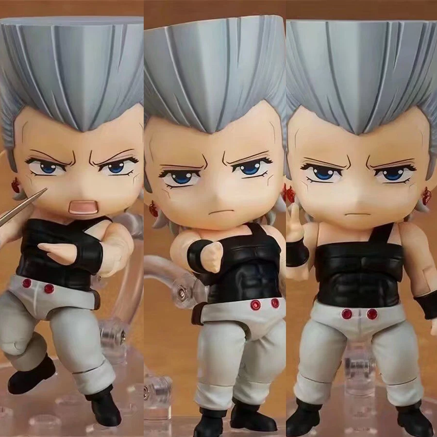 Zhongkaihua JJBA Jan Pierre Polnareff - Figura de acción de peluche de Jan Pierre Polnareff, almohada de felpa de 28 cm, personaje articulado giratorio, regalo coleccionable creativo, decoración de